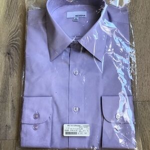 Modena Men's Lavender Dress Shirt - Size M